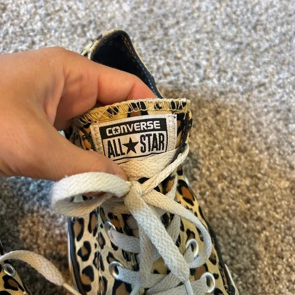Cheetah print textured converse - Picture 8 of 11